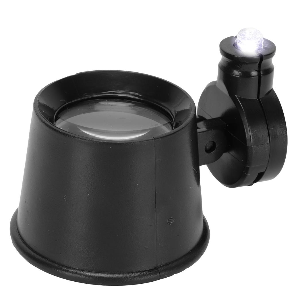 10X Magnifier Portable LED Magnifying Glass Eye Magnifier for Watch Jewelry Repairing