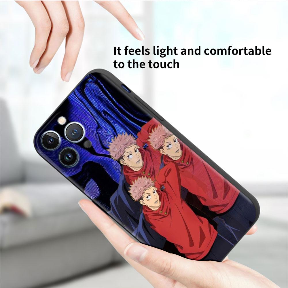 Чехол Anime Jujutsu Kaisen для Apple iPhone 14 Pro Max 13 11 12 Mini SE 7 8 Plus X XS 6 6S силиконовый чехол для телефона мягкий TPU Funda