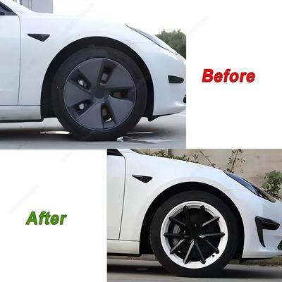 4 ШТ. 18-дюймовых колпаков для колес для Tesla Model 3 2017-2023 Замена колпаков ступиц Performance Полные колпаки на обод Декоративные аксессуары
