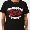 My Chemical Romance Футболка с вампиром MCR Клык Футболка Кровь Готика Группа Футболка Эмо Унисекс Футболка