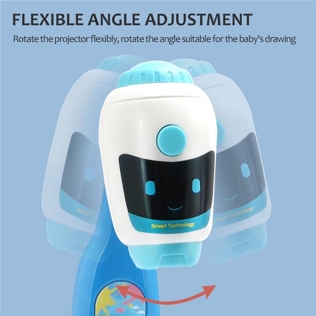 Children Projector Drawing Table Portable Cute Educational Developmental Zoomable Button Switch Painting Board Plaything