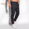 Male Sport Pants with Pockets Ankle-banded Solid Color Jogging Trousers Drawstring Elastic Waist Pants for Daily Wear Outdoor And Work