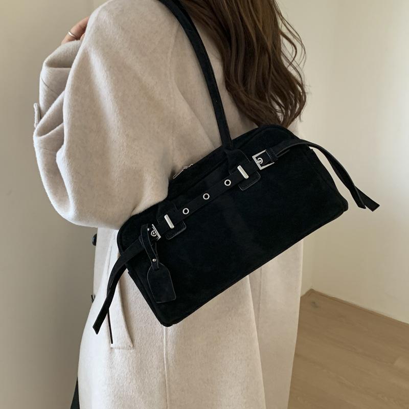Сумка большой вместимости женская 2025 новая высококлассная ретро супер хит для通勤 женская сумка осень-зима сумка через плечо сумка-подушка