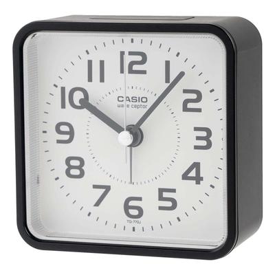 CASIO Будильник Ночная Остановка Секундомер Повтор Сигнала и Подсветка TQ-770J-1JF Часы, Радиоуправляемые, Черные, Аналоговые, Стрелочные, Функция,