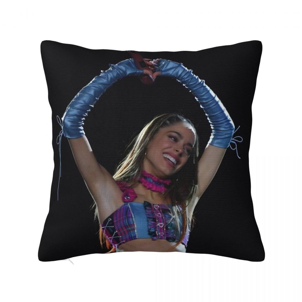 TINI STOESSEL Futttura Tour Square Pillowcases Seat Singer Cushion Cover Funny Throw Pillow Case