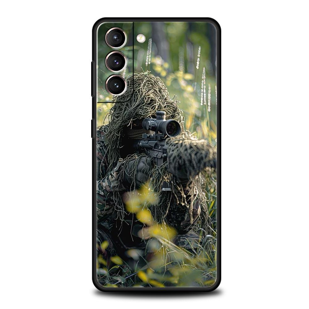 Чехол для телефона Спецназ Армии Военный Для Samsung Galaxy S25 S24 S23 S22 S20 Ultra S21 FE 5G S10 Plus S10E Мягкий ТПУ Чехол