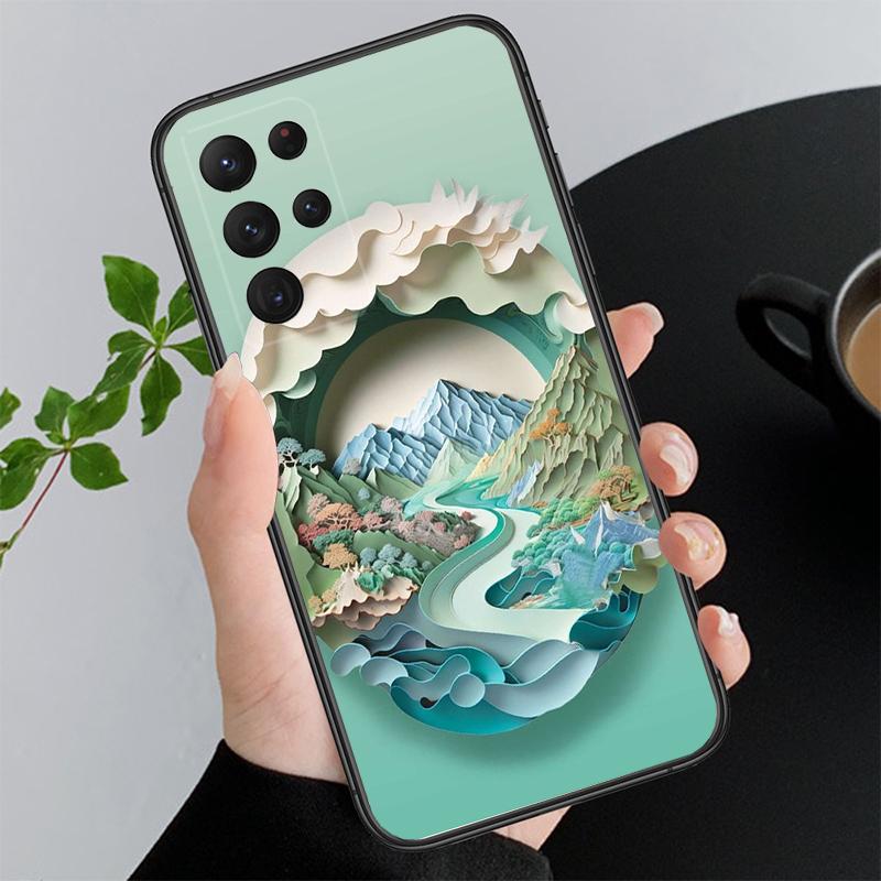 Чехол для телефона с красивым пейзажем и рисунком для Samsung A52S A21S A33 A23 A13 A14 A32 A52 A53 A54 A51 A71 M51