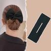 Bun Print Headband Hairpin for Women Girl DIY Cloth Hair Circle Bun Maker Ponytail Holder Headband Curler Hair Accessories
