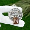 Radiant Elestial Quartz Stone Bezel Daughter New Pendant Jewelry Sterling Silver