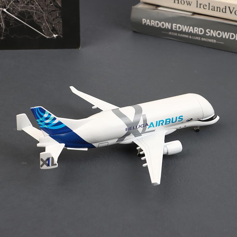 20 см Белый кит Транспортный самолет A300-600 Beluga Airlines Модель самолета Транспорт Белуга Литье из сплава Самолет Игрушка Модель