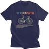 Cotton Vintage Tshirt Men Cycopath Funny Cycling For Cyclists And Bikers T-Shirt Streetwear MTB Tees Shirt Short Sleeved Cotton T Shirt