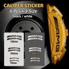 6pcs Car Styling Car Brake Caliper Stickers For AMG Mercedes Benz W204 W124 W201 W202 W212 W220 W205 GLA CLA Automotive Goods