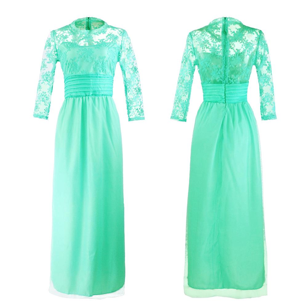 Осеннее женское красное кружевное прозрачное платье с длинным рукавом, темперамент, элегантная модная женская одежда