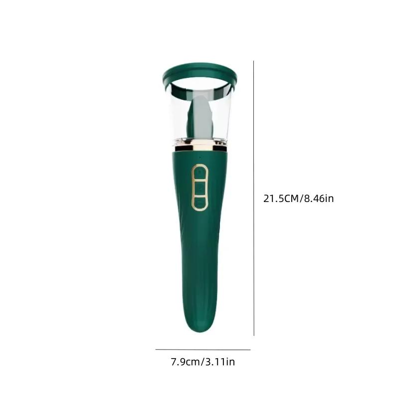 Вибратор для сосания языка Стимулятор точки G, сосков и клитора 2 в 1 Вибрирующий дилдо для языка Женский мастурбатор Товары для взрослых