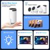 2025 New HY300 HD True 720P Android 11 Dual Wifi6 200 ANSI Allwinner H713 BT5.0 4K 1280*720P Home Cinema Outdoor Portable Projetor