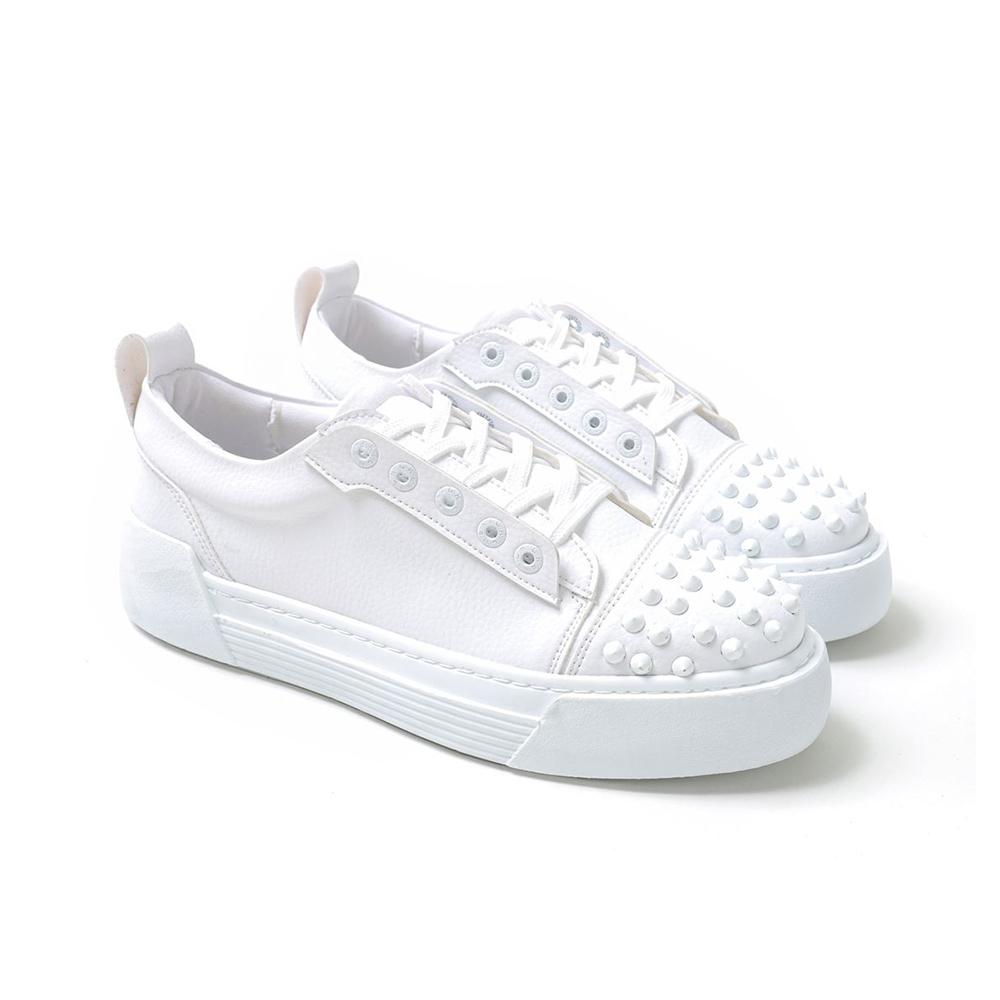 Chekich Мужская обувь Кроссовки красного цвета на шнуровке из искусственной кожи с прошивкой Удобная белая высокая подошва на лето и весну Повседневная спортивная обувь CH169