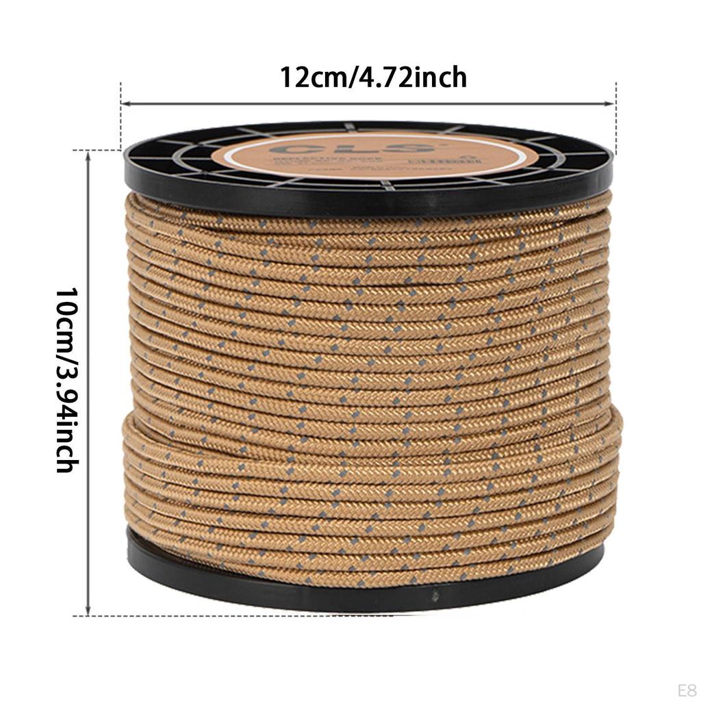 4 мм светоотражающий паракордовый трос для палатки, парашютный шнур для кемпинга - 55 ярдов