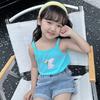 Girls' Camisole Top Cartoon Embroidered Elastic Vest Summer Kids Sling Tops