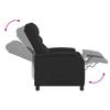 Recliner Chair Black Faux Leather