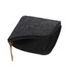 1PC Compact Women Men Short Card Holder Wallet Felt Change Pouch Portable Zipper Coin Purse