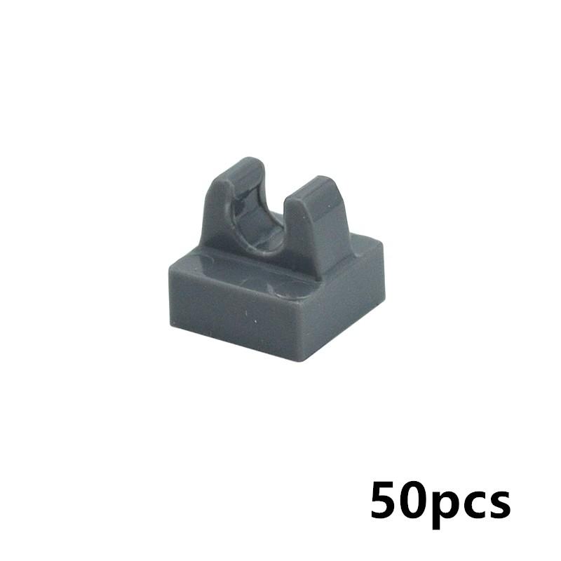 50 шт./лот 1x1 точечные кирпичи DIY плитка 1*1 с зажимом собрать частицы строительные блоки 15712 2555 образовательная техническая MOC часть игрушка