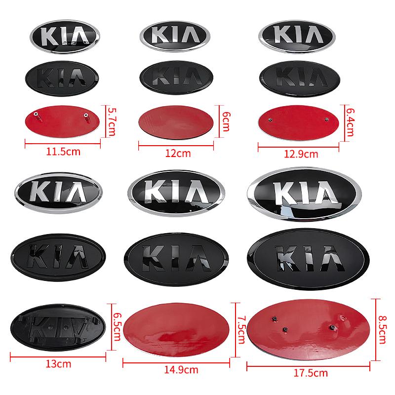 AAND1 Car Front Hood Emblem Rear Trunk Badge for KIA Sportage Ceed sorento Cerato Picanto Soul Stonic K3 K5 Rio optima Accessories