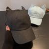 Sunscreen Cat Ears Baseball Cap Y2k Sun Hat Designer Women Peaked Cap  Female
