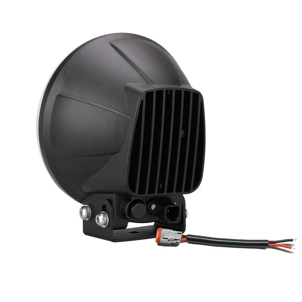 Круглый светодиодный прожектор, поисковый прожектор, 50 Вт, 5000 люмен, дальность луча 900 м, узкий угол луча, водонепроницаемый для внедорожного использования, автомобили, лодки и