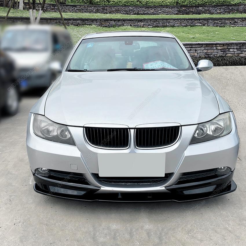 Front Bumper Lip Splitter Diffuser For BMW 3 Series E90 E91 318i 320i 330i 2005-2008 Pre-Facelift ABS Body Kit Tuning Spoiler