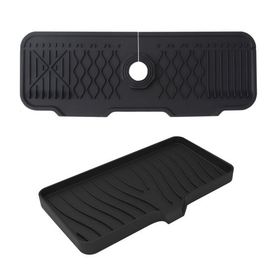 Силиконовый брызговик для раковины, сливной коврик, держатель для мыльницы, сливной коврик для крана для кухонь, ванных комнат, автофургонов