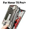 6.78" For Huawei Honor 70 Pro + Plus Middle Frame Front Bezel Housing Lcd Supporting Holder Rear Plate Chassis FNE-AN00 FNE-NX9