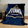 Gujarat Titans Gold Logo Design Patterned Blanket, Flannel, Suitable for All Seasons, Home Decor, Warm and Cozy