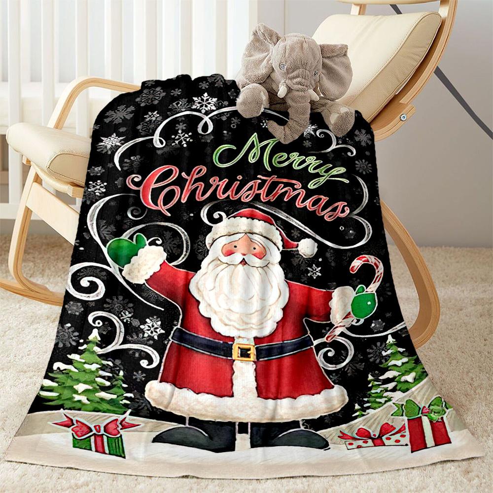 Merry Christmas Santa Claus Blankets are suitable for living rooms, bedrooms, camping, and other places, making them an ideal choice for gifts.