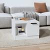 VidaXL Coffee Table White 50x50x36 Cm Engineered Wood 811340