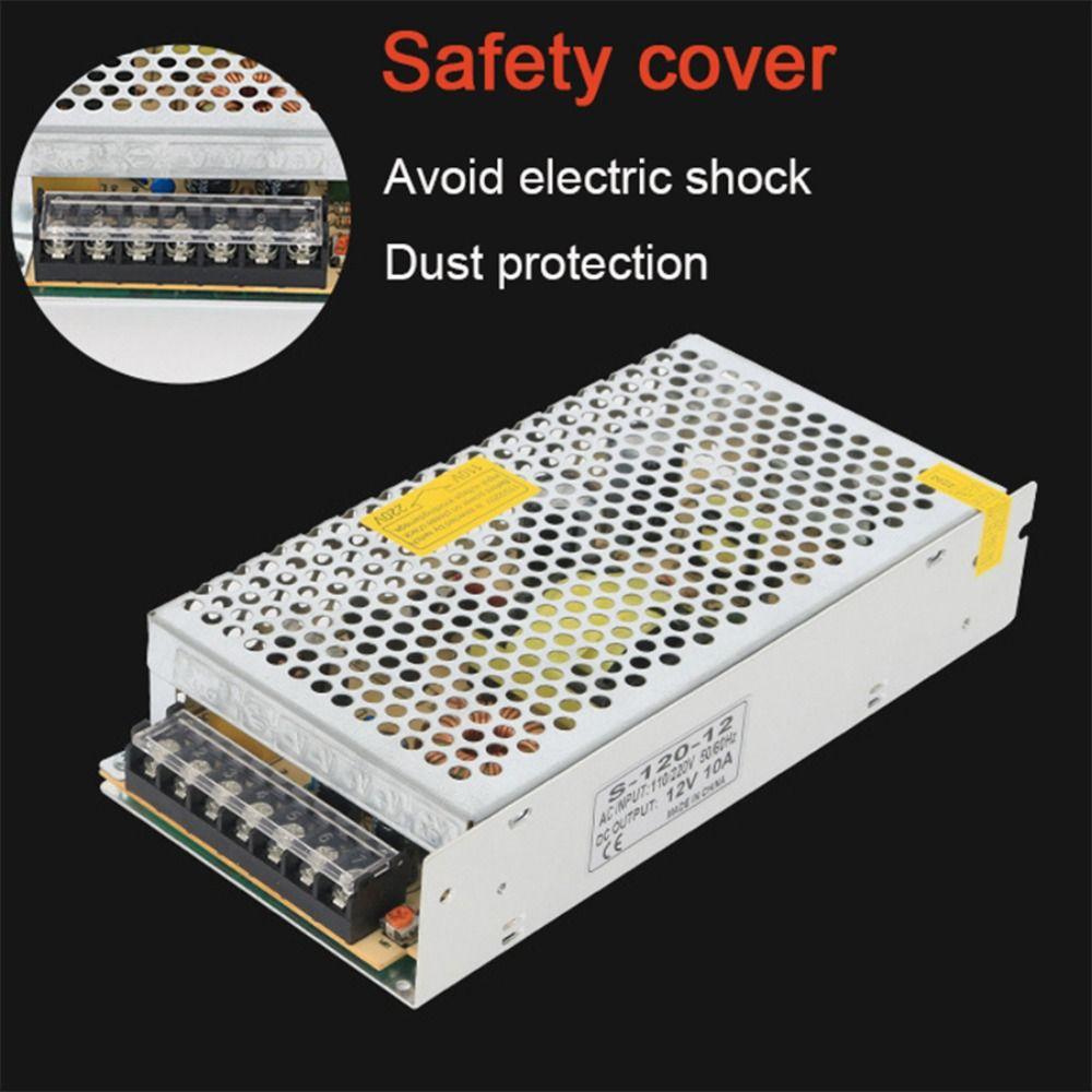 AC110V 220V К DC12V Импульсный источник питания 1A 2A 3A 4A 5A 10A 15A 20A Металлический корпус Трансформатор для освещения Источник питания Адаптер