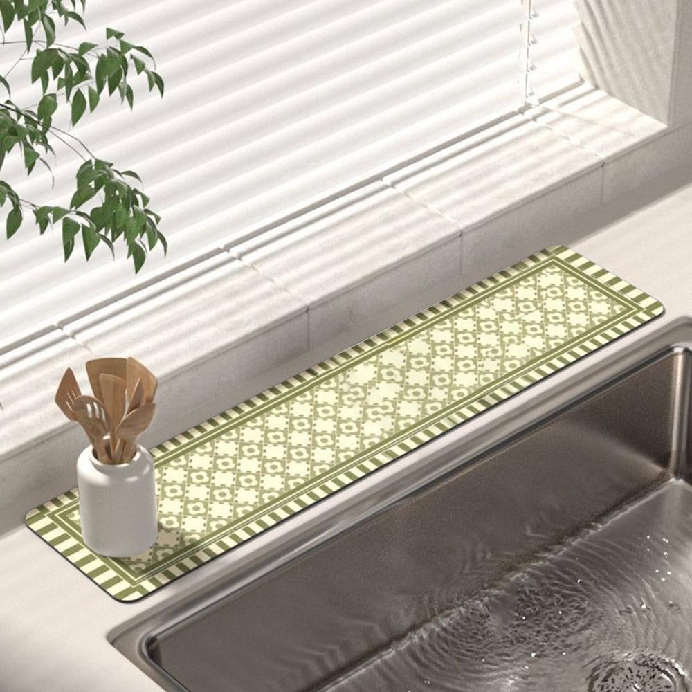 Креативный впитывающий коврик для сушки под кран, портативный коврик от брызг для раковины, нескользящий, протектор столешницы в ванной, коврик, кухня, обеденный стол