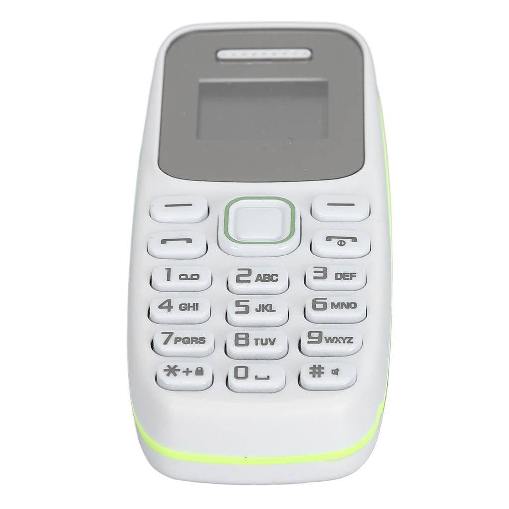 2G Phone Unlocked for Elderly 0.66 Inch Dual SIM GSM Mini Phone Music Player Bluetooth Earphone Big