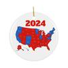1/2/3/5 шт. Украшение на тему выборов президента США 2024 года, результаты выборов в штате США, рождественское украшение на елку, памятный подарок для сторонника