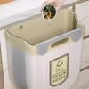 New Kitchen Hanging Folding Trash Can Cabinet High Quality Plastic Creative Hanging Trash Can Space Saving Hanging Waste Bin