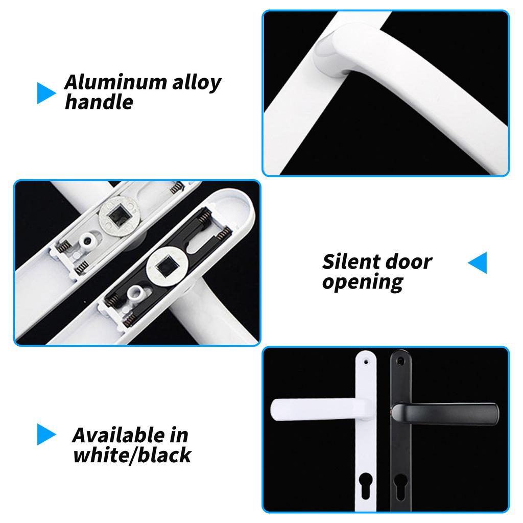 Ручка двери из алюминиевого сплава, рычаг, панель, длинная планка, ручка двери для входной комнаты, дверная фурнитура для дома, спальни, долговечная