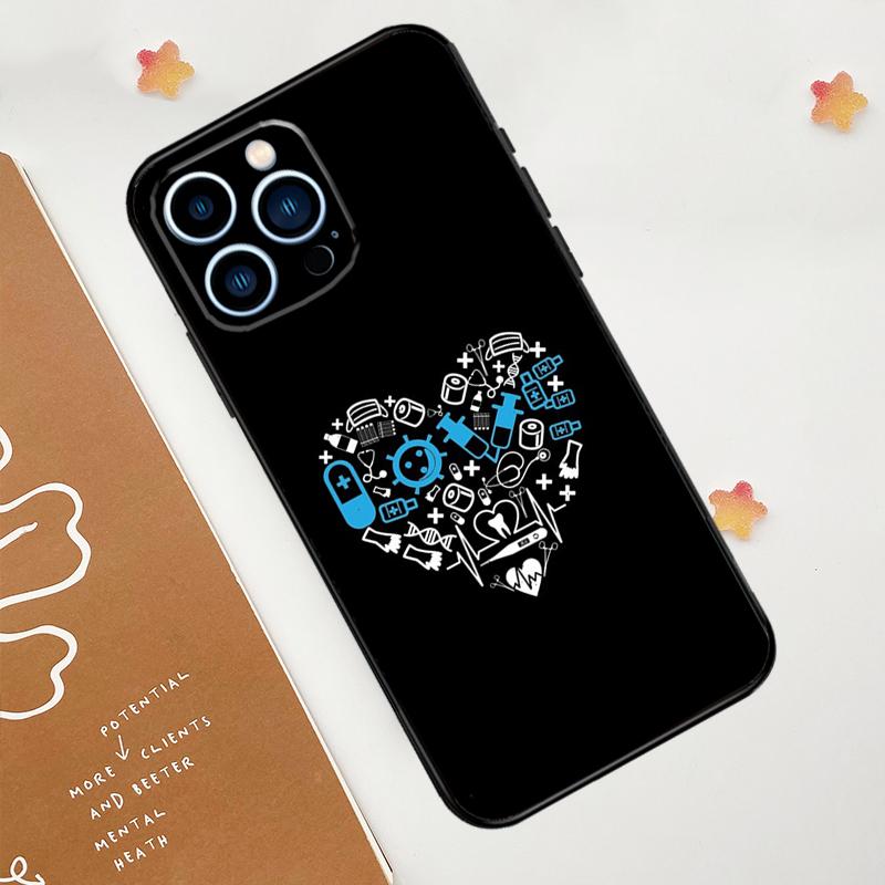 Чехол Nurse Medical Health Heart для iPhone 15 16 14 13 12 11 Pro Max Plus X XR XS Max 12 13 Mini с мягким бампером