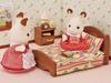 Мебель Sylvanian Families Сертификация ST Mark от 3 лет и старше Игрушечный кукольный домик Sylvanian Families EPOCH [Полутораспальная кровать] Ka-512