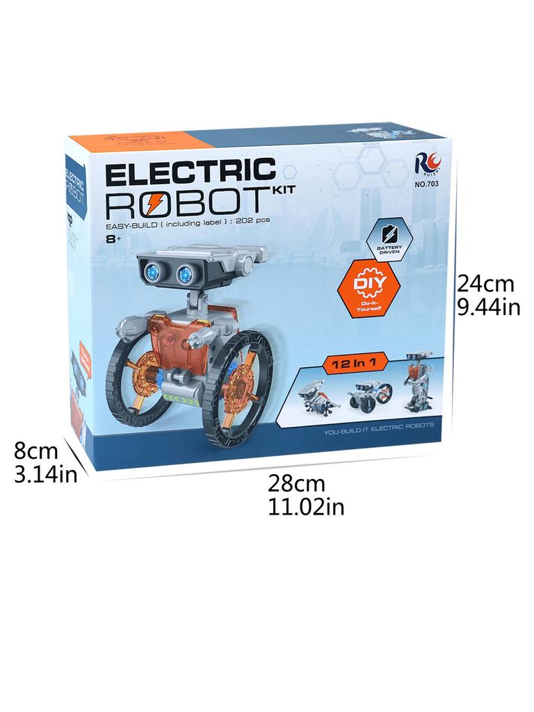 12-in-1 DIY Educational Solar Robot Building Blocks for Kids
