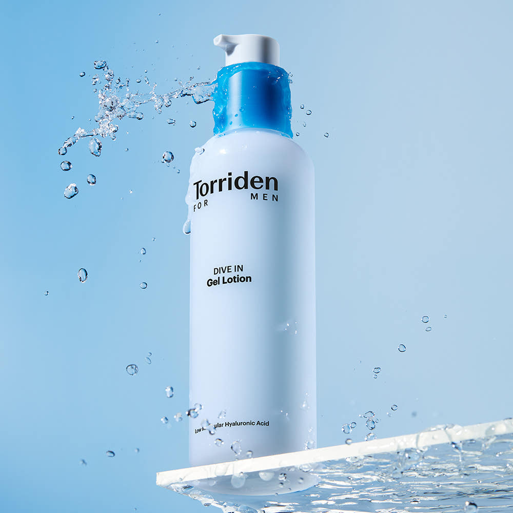 Torriden Dive-In For Men Low Molecular Hyaluronic Acid Skincare Set Toner 300ml + Gel Lotion 200ml