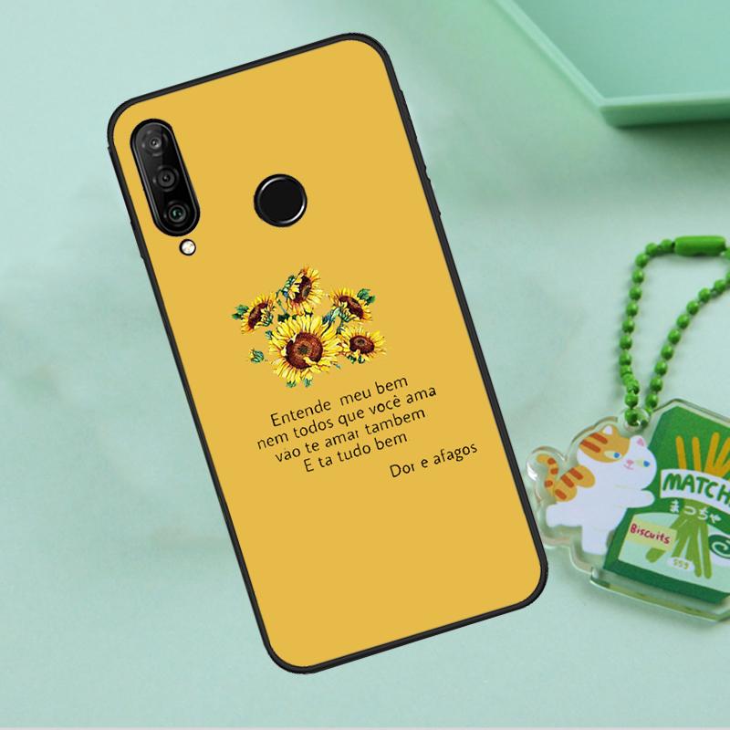 Цветочный чехол с ромашками и подсолнухами для Huawei Nova 8i 11i 12i 12s 9 10 SE Y90 Y60 Y70 Y72 Y61 Y91 P20 P30 P40 Lite P60 Pro