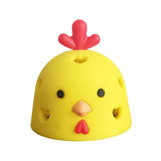 Силиконовая щетка для яиц в форме цыпленка, мягкая щетина, очиститель для яиц курицы, птицы, ручной очиститель для яиц, пятновыводитель, инструмент для мытья скруббера