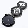 4pcs Transformers Logo Emblem Car Wheel Center Caps O.D 75MM 70MM Wheels Hub Cap Rim Hubcaps Dust Cover Replace Car Accessories