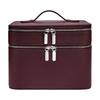 Storage Solution PU Material Cosmetic Bag Large Capacity Waterproof Toiletry Storage Aesthetic Pattern Travel Bag Travel