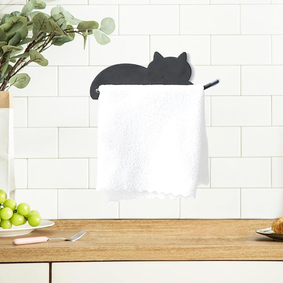 Kitchen Paper Holder Cat Design Tissue Dispenser Toilet Paper Holder Black B For Household Home Organisation