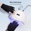 Устойчивые к УФ-лучам, солнцезащитные перчатки для нейл-арта с открытыми пальцами для защиты